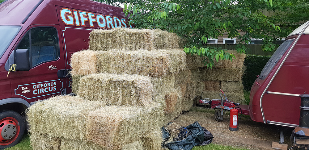 Suppliers of hay and straw to Giffords Circus